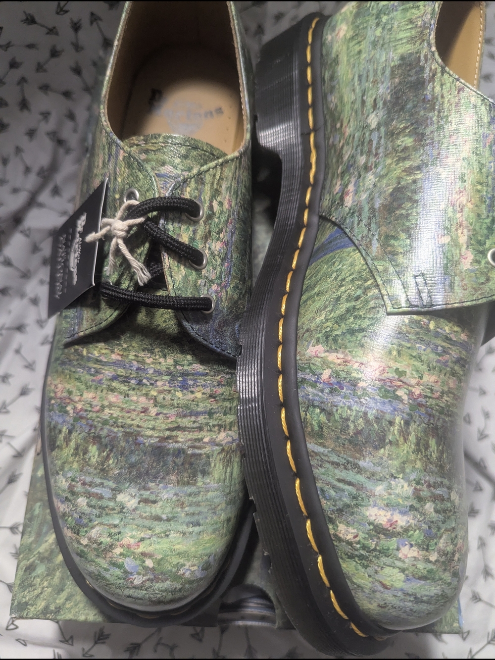 Dr. Martens 1462 The National Gallery Monet Water Lily Pond Oxford Shoe - Picture 2 of 10